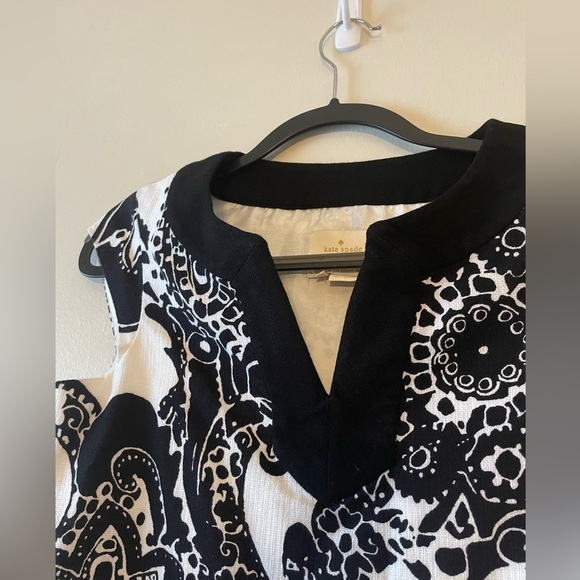 Kate Spade Shift Dress-Multi Paisley Print-Size 2-100% Cotton - Picture 2 of 5